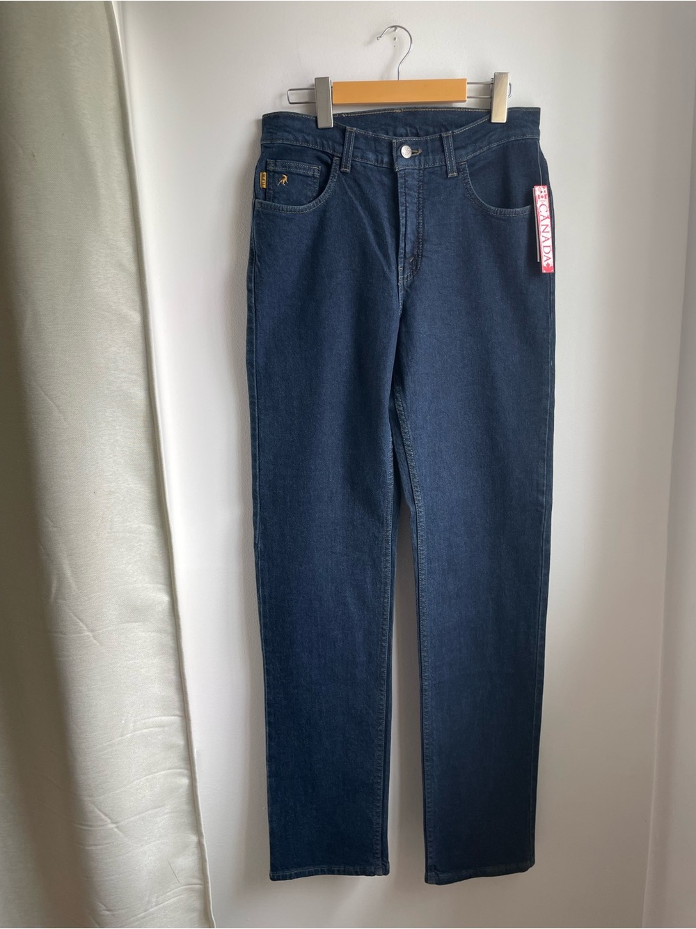 NWT Lois Dark Blue Jeans-Regular Waist-Straight Legs-30X34-Made in Canada 🇨🇦
